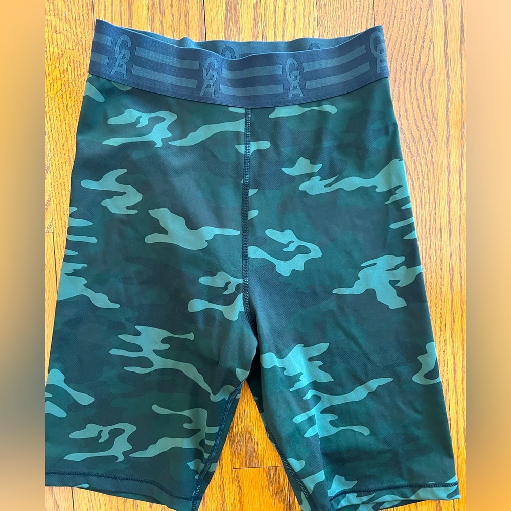 Good American Camo Bike Shorts